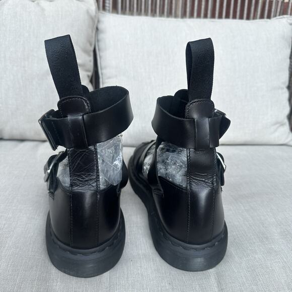 Dr.Martens Geraldo Gladiator Sandals Size 9 Mens/Womens 10, Black Leather - Picture 11 of 16